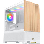 Xigmatek Case EATX - Endorphin WD Arctic, Addressable RGB, Wood - (EN42218)