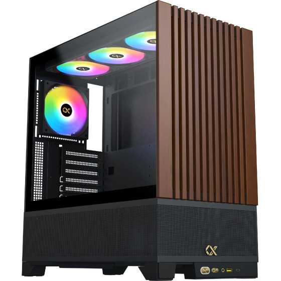 Xigmatek Case EATX - Endorphin WD, Addressable RGB, Wood - (EN42201)