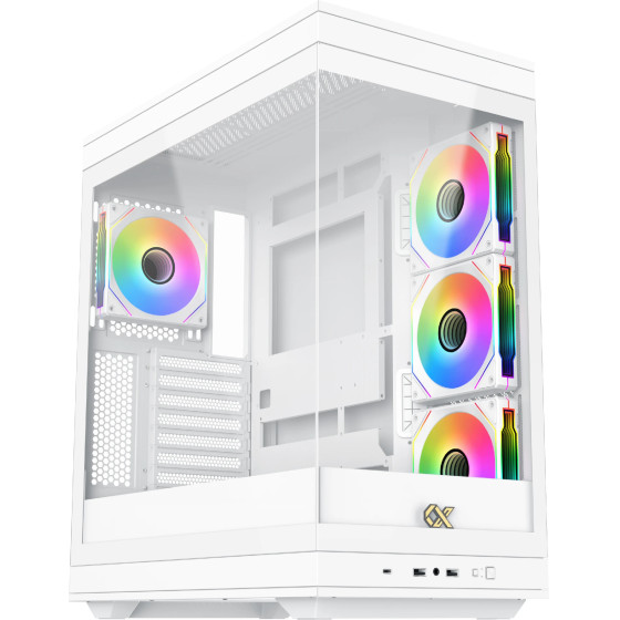 Xigmatek Case EATX - Meta Arctic - 4 x 120 mm ARGB fans - (EN45073)