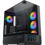 Xigmatek Case EATX - Vision - 7 ARGB Fans, LCD Display Panel, Smart Fan Control - (EN45196)