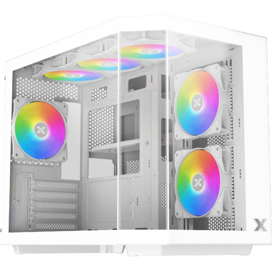 Xigmatek Case mATX - Cubi M Arctic - 6 ARGB Fans - (EN42805)