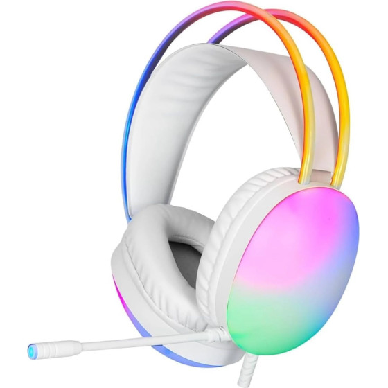 Xtrike ME Gaming Headphones GH-511 - 50mm, RGB, White - (XTRM-GH-511)