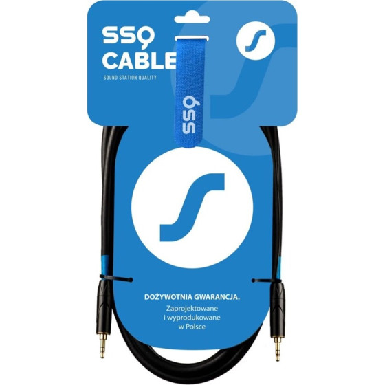 Sound Station Quality (SSQ) Ssq MIMI2 Cable Mini Jack Stereo 3,5 Mm - Mini Jack Stereo 3,5 Mm 2 m Black - (SS-1425)