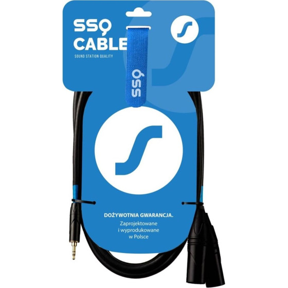 Sound Station Quality (SSQ) Ssq MIXLR3 - Cable Jack Stereo 3,5 Mm - 2x Xlr 3 m - (SS-1817)