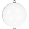 Ruhhy Transparent Baubles 12cm Set Of 10 22279 - (16925-0)