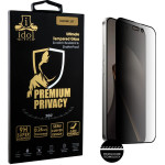 Idol 1991 Tempered Glass Xiaomi 15T 5G 6.83'' 9H 0.25mm Premium Privacy Antispy Semi Curved Full Glue BLACK