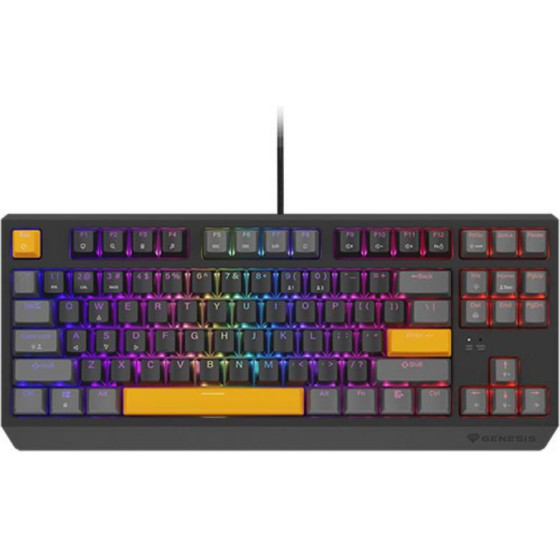 GENESIS Gaming Keyboard Thor 230 Tkl Anchor Ray Positive Us Rgb Mechanical Outemu Red - (NKG-2081)