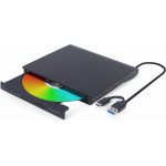 Gembird External Usb Dvd drive, Black - (DVD-USB-031)
