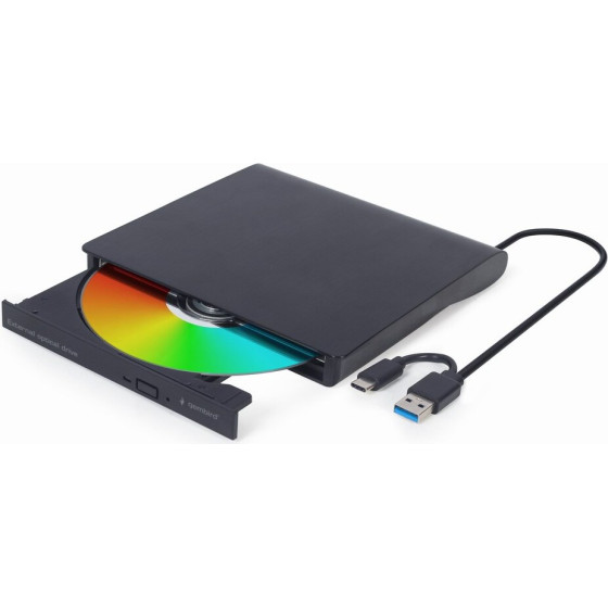 Gembird External Usb Dvd drive, Black - (DVD-USB-031)