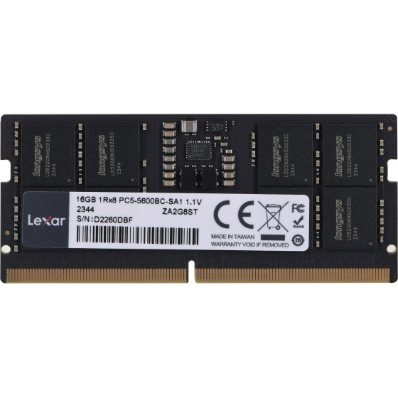 LEXAR Memory Module 16 Gb 1 x 16 Gb DDR5 5600 Mhz - (LD5S16G56C46ST-BGS)