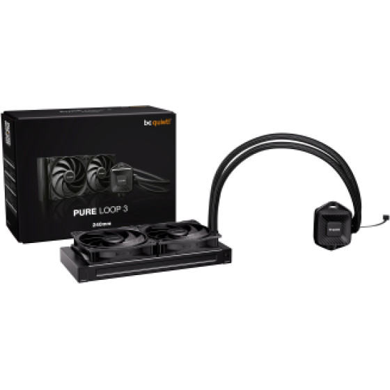 Bequiet Cpu Hydro Cooler Pure Loop 3 240MM Intel Socket Lga 1851/1700/1200/1150/1151/1155, Amd AM5/AM4, 2x120MM Fan Pure Wings 3 Pwm HIGH-SPEED, BLACK, 3YW. - (BW027EU)