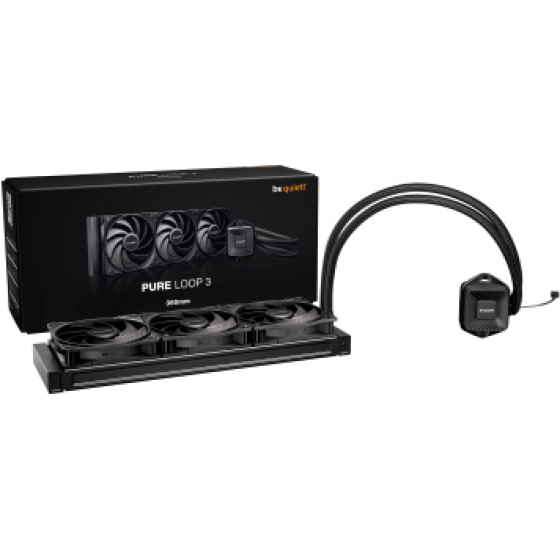 Bequiet Cpu Hydro Cooler Pure Loop 3 360MM Intel Socket Lga 1851/1700/1200/1150/1151/1155, Amd AM5/AM4, 3x120MM Fan Pure Wings 3 Pwm HIGH-SPEED, BLACK, 3YW. - (BW029EU)