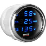 Lampa ��������� 3 �� 1 ������� ����� �� ����� ��� Black Digital Series 9-32V 52mm - (10141)