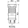 Lampa P27/7W 12/24V W2,5x16q 3480/800+2730/760lm 6.500K ������ ���/����� Led CAN-Bus PRO-User Series 1���. - (58569)