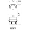 Lampa P27/7W 12V W2,5x16q 570/120lm+290/80lm ��������� ��� Led CAN-Bus ULTRA-Lumen Series 2���. - (58565)