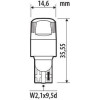 Lampa T15 12V W2,1x9,5d 590/360lm 6.500K ������ ����������� Led CAN-Bus ULTRA-Lumen Series 2��� - (58531)