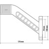 Lampa ��� ����� 12/24V Alpha Flex 15 �� 6 Led ������� �������� ��������� R148-R10 100x178mm �������� 1���. - (96996)