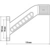 Lampa ��� ����� 12/24V Alpha Flex 15 �� 6 Led ������� �������� ��������� R148-R10 100x178mm ���� 1���. - (96997)