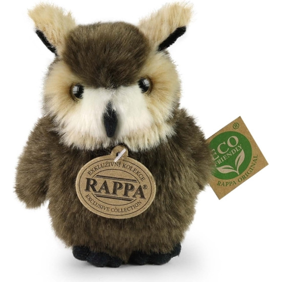Rappa - Plush Realistic Toy Owl 13 Cm Eco-Friendly - (250550)