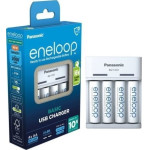 Panasonic Basic Usb Charger + 4x Aa Eneloop 2000 Mah - (K-KJ61MCD40USB)