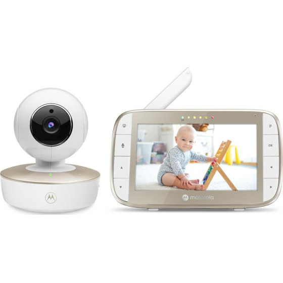 Motorola Electronic Nanny VM50G Video Monitor 5 Pan & Tilt White - (120MOTOVM75)