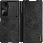 Nillkin Qin Pro Case For Samsung Galaxy Z Fold 7 With S Pen Space - Black - (Qin Pro Leather Case (With S pen) Sam Z Fold 7 Black)