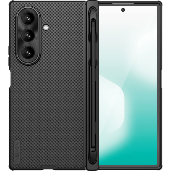Nillkin Super Frosted Shield Fold Magnetic Case For Samsung Galaxy Z Fold 7, Magsafe Compatible, With S Pen Space - Black - (Super Frosted Shield Fold Magnetic Case (With S pen) Sam Z Fold 7 Black)