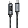 Hoco Data Cable With Digital Display Usb C To Lightning Pd 27W 1,2 m U148 black