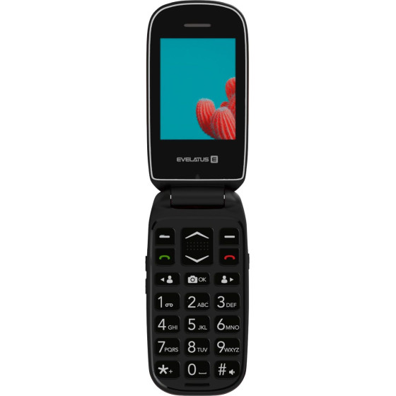 Evelatus Cell phone WAVE 2020 DS Maroon Red - (EW02RD)