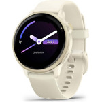 Garmin Vivoactive 6 3.05 Cm (1.2'') Amoled 42 Mm Digital 390 x 390 Pixels Touchscreen White Wi-Fi Gps (satellite) - (010-02985-01)