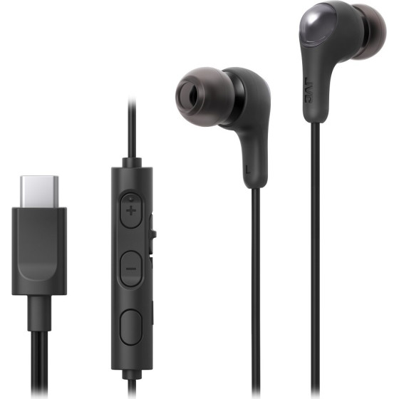 JVC HA-FR9UC Headset Wired In-Ear Calls/Music Usb Type-C Black - (HA-FR9UCBU)