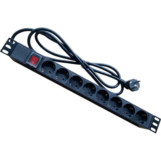 ��������� 8 ������ 1U Power On �� �������� - (PDU-8)