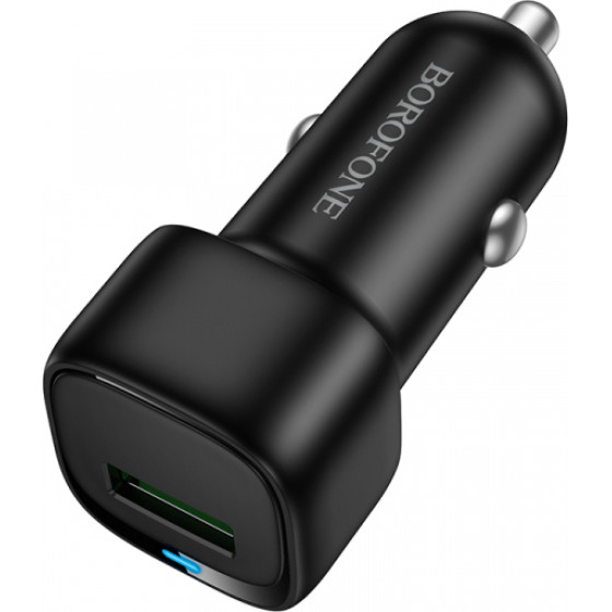 Borofone Car Charger BZ34 Cloud, 18W, 3A, 1 x USB-A, Black