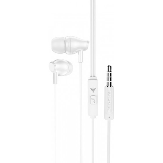 Borofone Handsfree 3.5mm BM61 Wanderer, White