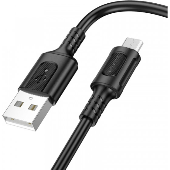 Borofone USB-A To Microusb Cable BX111 Feliz, 18W, 2A, 1m, Black