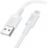 Borofone USB-A To Microusb Cable BX111 Feliz, 18W, 2A, 1m, White