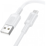 Borofone USB-A To Microusb Cable BX111 Feliz, 18W, 2A, 1m, White