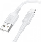 Borofone USB-A To USB-C Cable BX111 Feliz, 20W, 2.4A, 1m, White