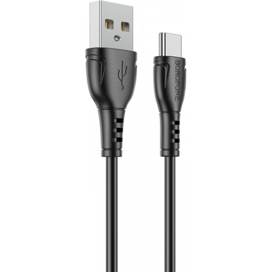 Borofone USB-A To USB-C Cable BX51 Triumph, 18W, 2.4A, 1m, Black