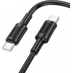 Borofone USB-C To USB-C Cable BX111 Feliz, 60W, 3A, 1m, Black