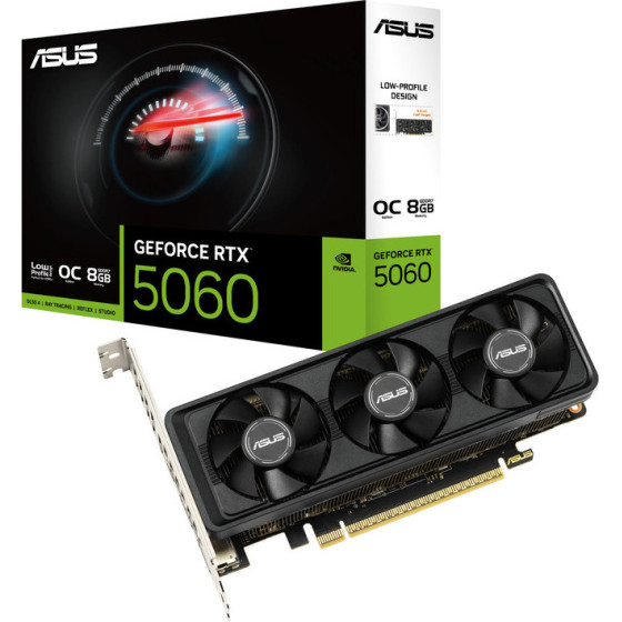 Asus Vga RTX5060-O8G-LP-BRK, 8GB, GDDR7, Low Profile - (90YV0N90-M0NA00)