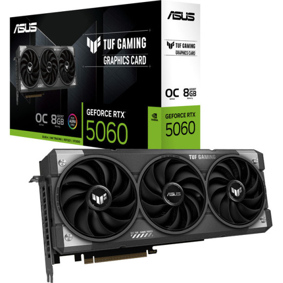 Asus Vga TUF-RTX5060-O8G-GAMING, 8GB, GDDR7 - (90YV0N00-M0NA00)