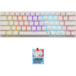 White Shark Mechanical Keyboard GK-002211V2 Us Red Switch WAKIZASHI-2 White - (WAKIZASHI-2-US-W-RED.SW)