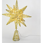 Aca ''Gold Tinsel Thread Star 2'' 20 Mini Ww Led ����. ����. 3���,IP20 28x5x20cm - (X112011272)