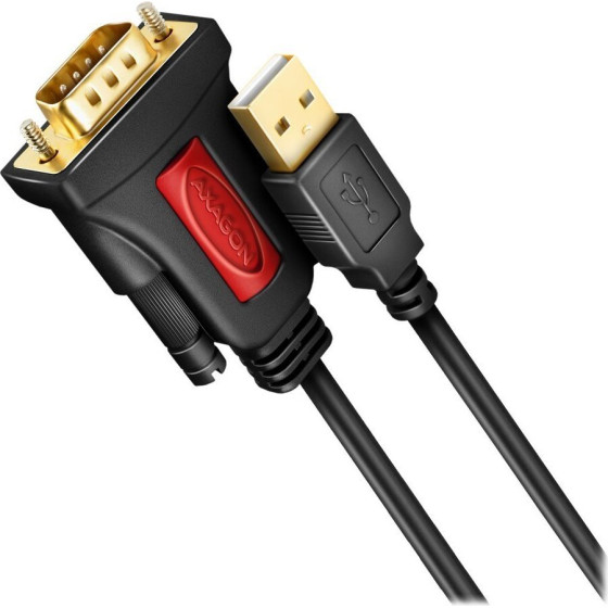 Axagon Active Converter from USB-A (2.0) To RS-232 / / Cip Prolific / 1,5m - (ADS-1PSN)