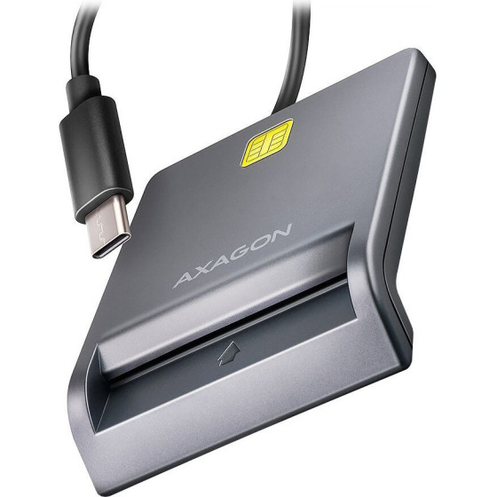 Axagon Contact Smart Cards USB-C (eCitizen) / Smart Card / Usb type-C / 1,2m - (CRE-SM3TC)