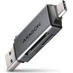 Axagon Memory Card Reader microSD/Sd / Usb 3.2 gen1 / USB-A + USB-C / Metal Body - (CRE-DAC)