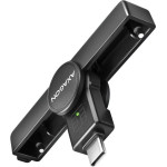 Axagon Pocket Reader Contact Smart Cards USB-C (eCitizen) / Smart Card / Usb 2.0 - (CRE-SMPC)
