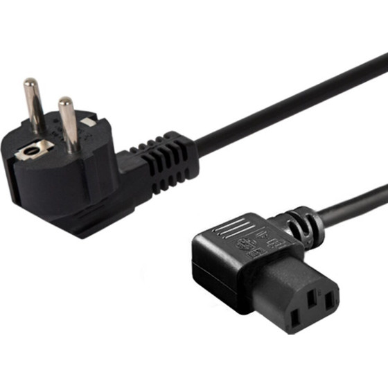 SAVIO Power cable Schuko (M) angled - IEC C13, 1.2 m - (CL-115)