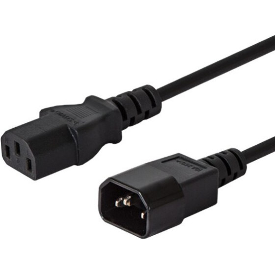 SAVIO power cable Black 1.2 m C14 coupler C13 coupler - (CL-99)